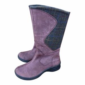 LL Bean Size 8M Burgundy Leather Tall Boots